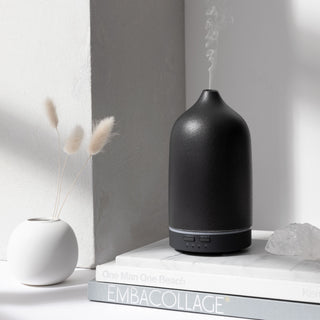 Nordic-wellness Premium Aromadiffuser van Keramiek - Zwart