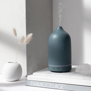 Nordic-wellness Premium Aromadiffuser van Keramiek - Zeeblauw