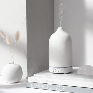Nordic-wellness Premium Aromadiffuser van Keramiek - Wit