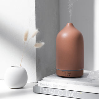 Nordic-wellness Premium Aromadiffuser van Keramiek - Terracotta