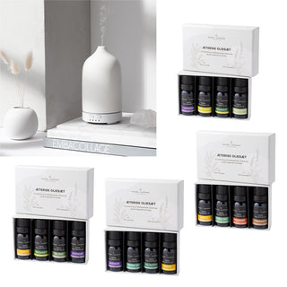 Aromapakket (Diffuser + 4 etherische olie sets)
